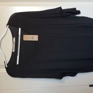 🎅 🟦 Michael Stars Women's Black Tunic Top